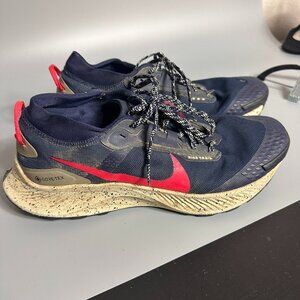 Nike Air Zoom Pegasus Trail 3 GTX Sneakers Mens 10.5 Obsidian Red DC8793-401